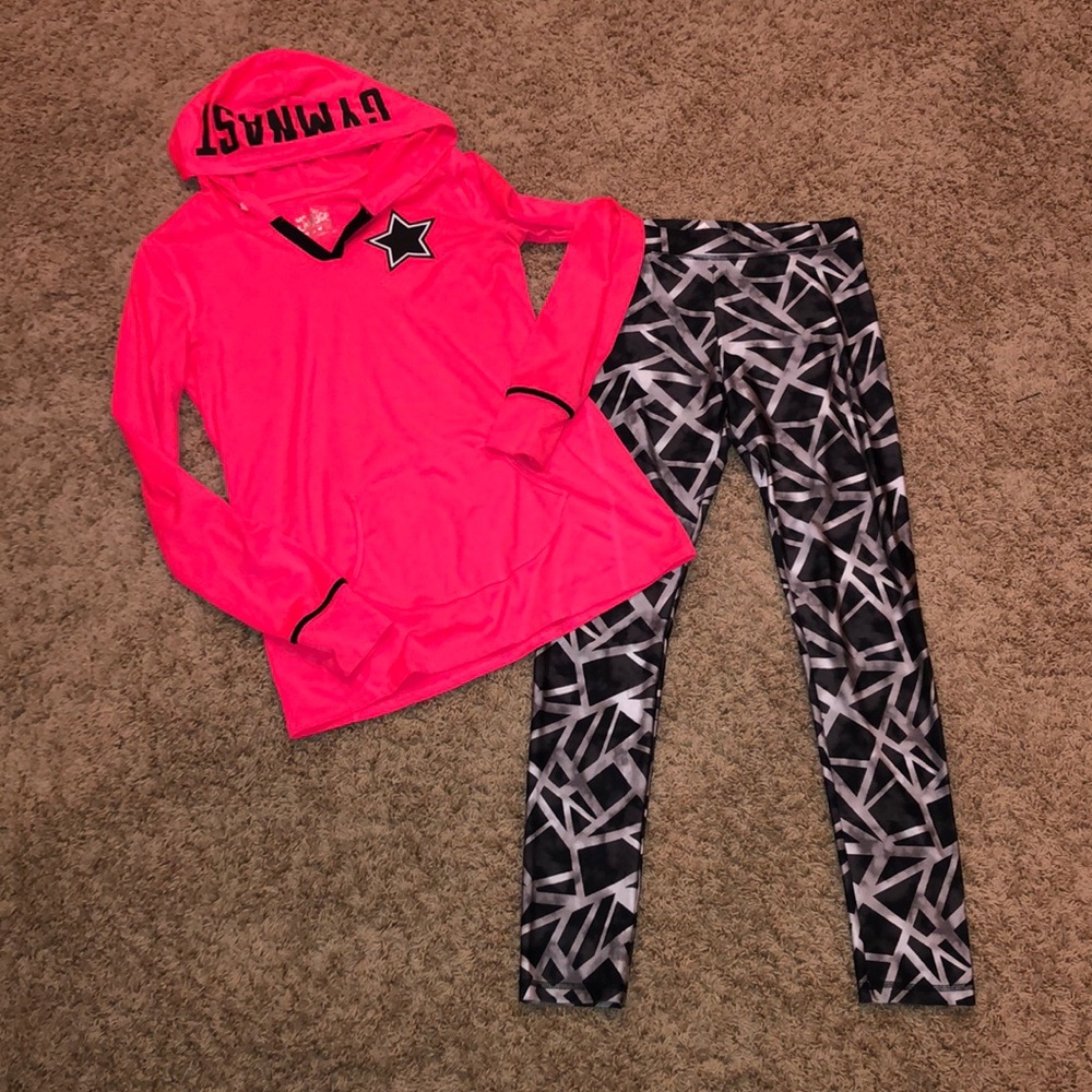 Two piece justice gymnast set